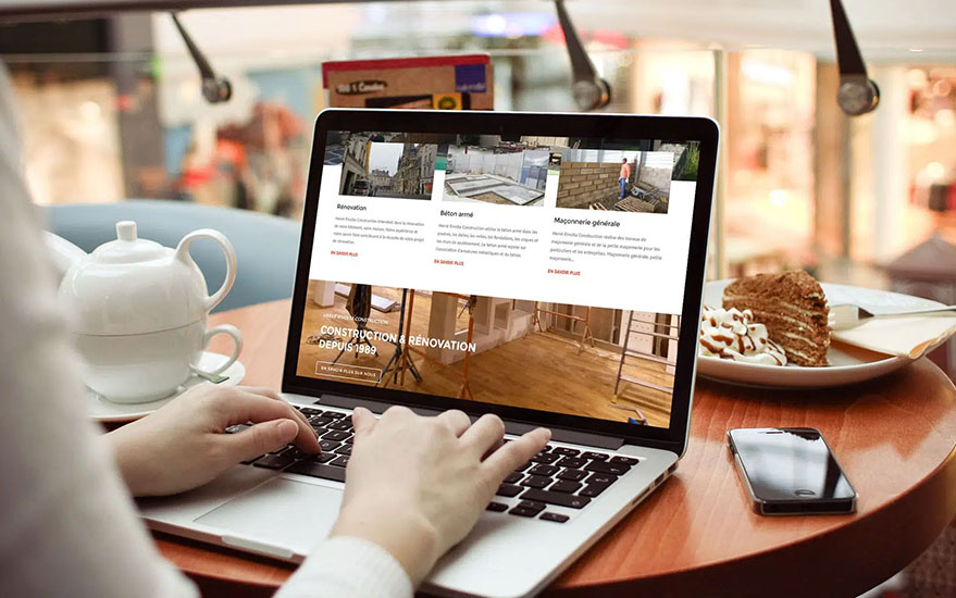 Mockup refonte du site internet Hervé Rivolta Construction