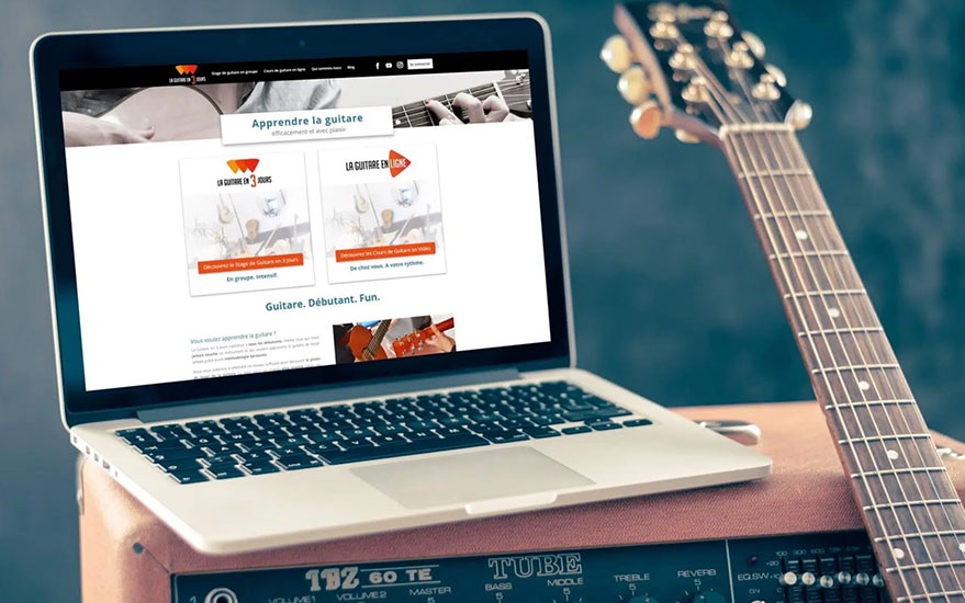 Refonte du site internet La guitare