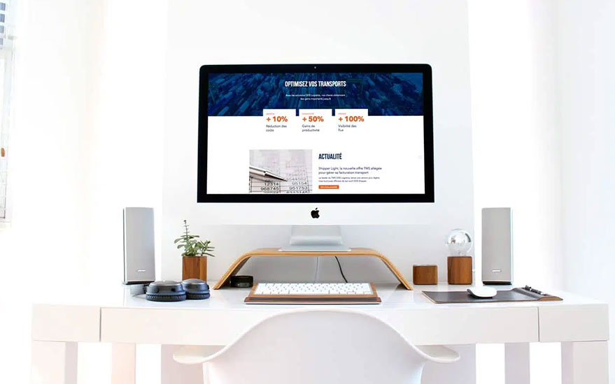 Mockup Refonte du site internet de DDS Logistics