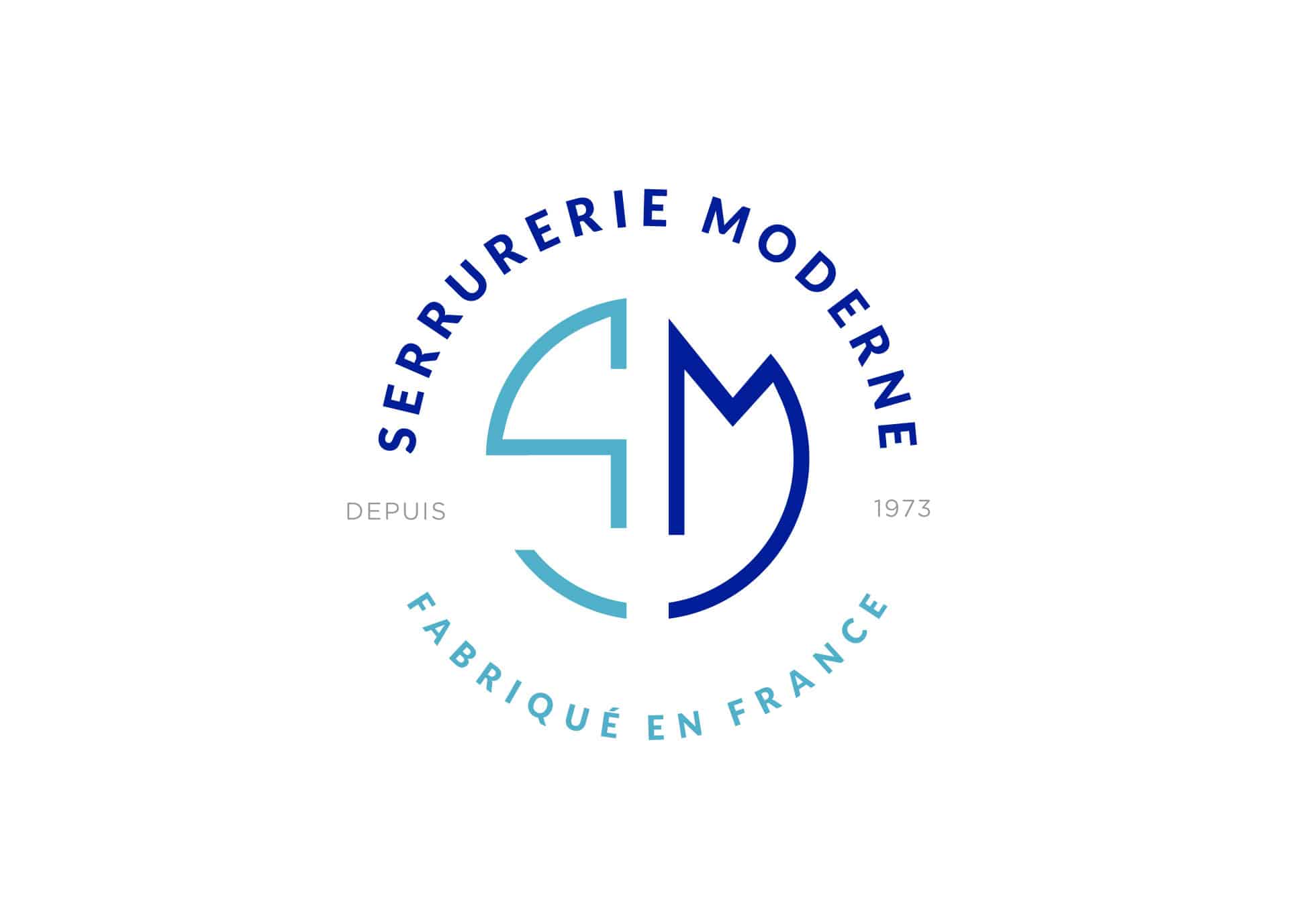 première proposition graphique du logo serrurerie moderne