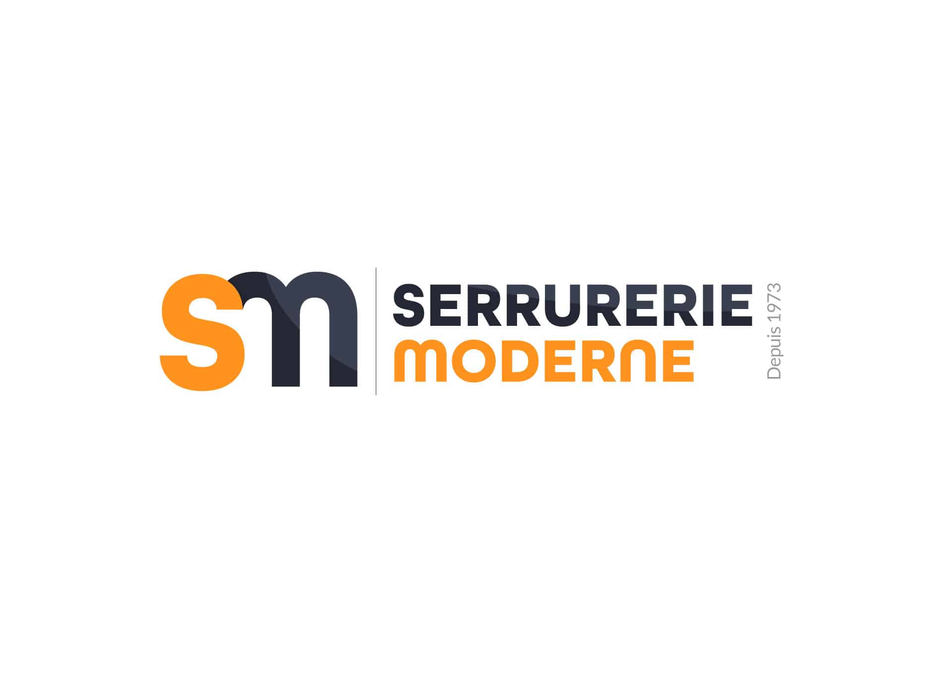 déclinaison de la 2ème proposition graphique du logo serrurerie moderne